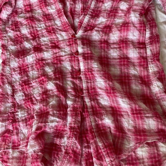 Sundance Pink Plaid Checkered Shirt - Picture 8 of 8